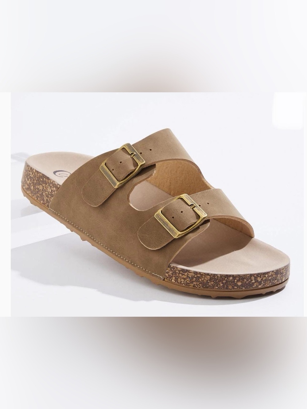 double buckle sandals
